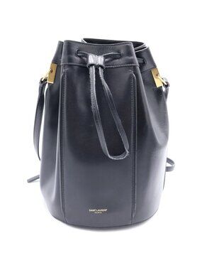 Saint Laurent Paris Talitha Shoulder Bag Black Leather Gold